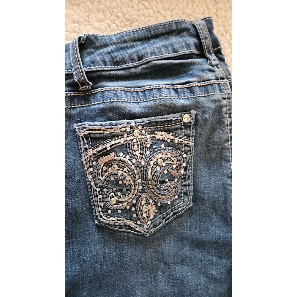 Earl Jean Straight Leg Western Embroidered Jeans 30W x 30L